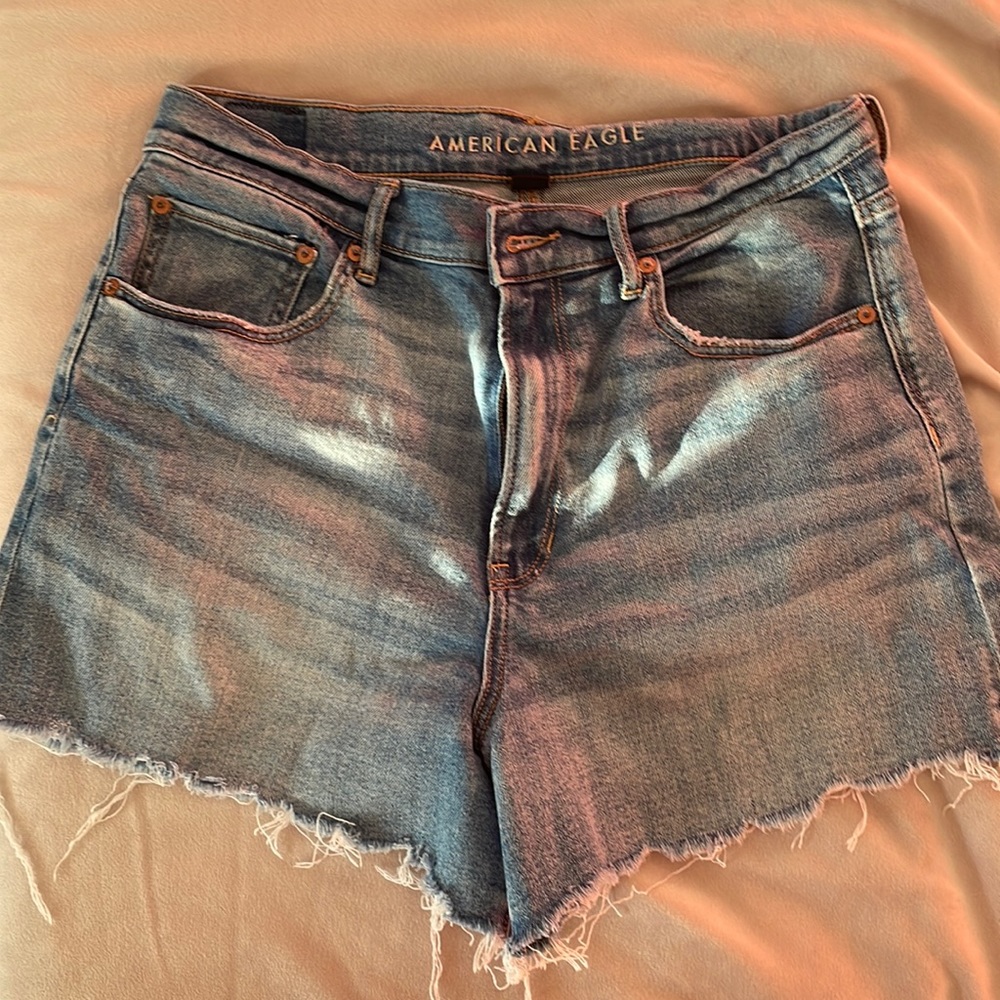 American Eagle Jean shorts- highest rise boyfriend short size 12